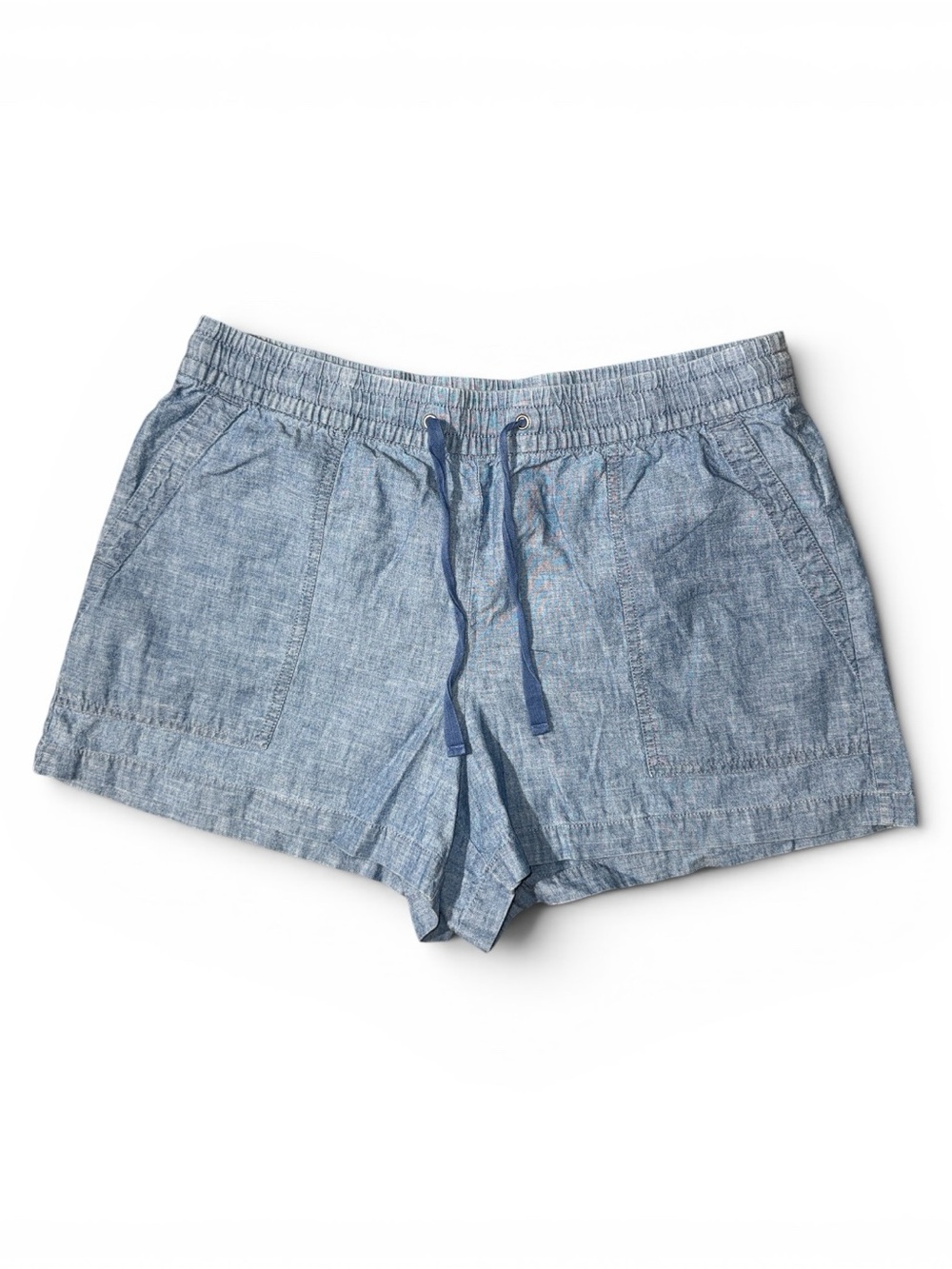 Gap Cotton Large Lightweight Blue Drawstring Shorts